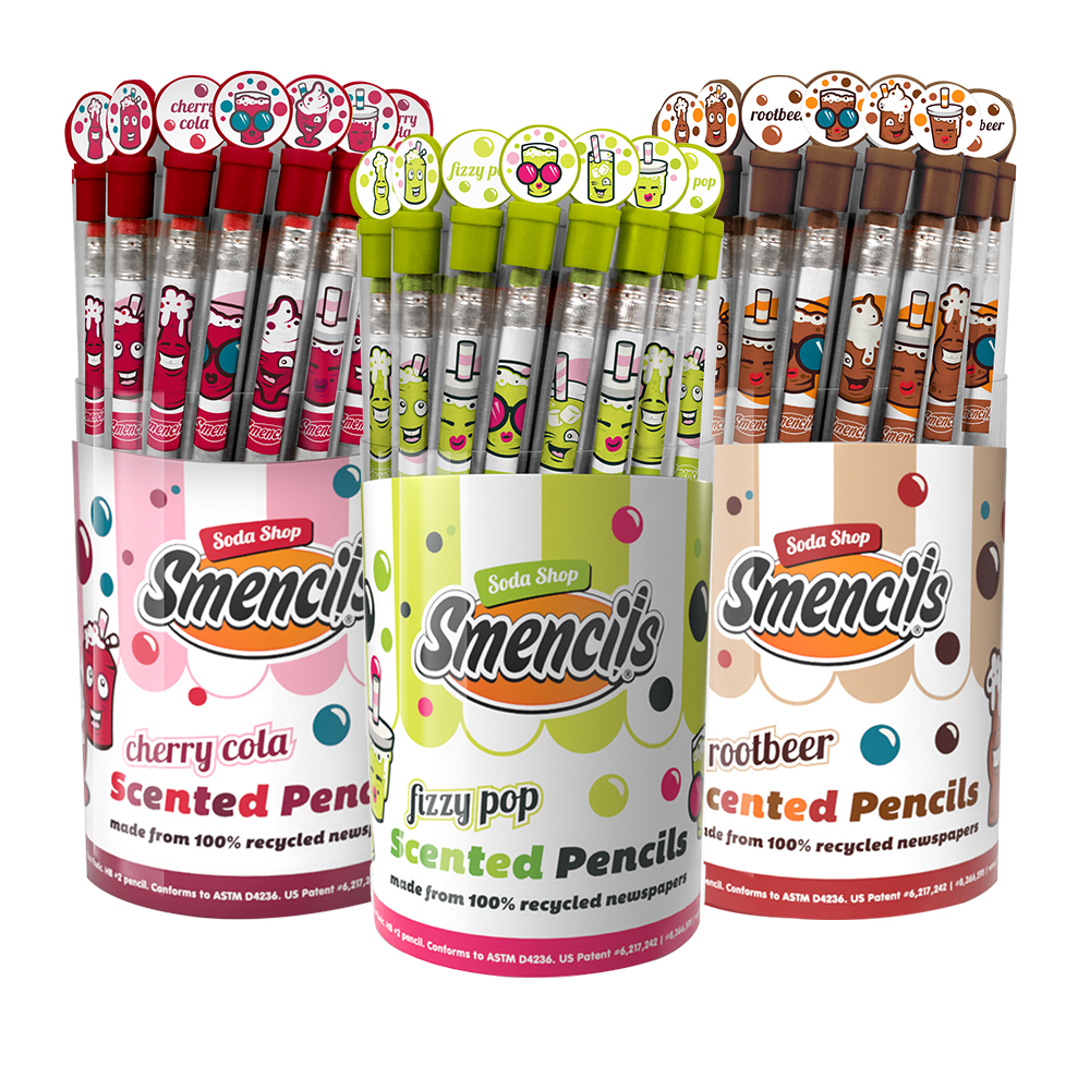 Smencils Soda Shop Scented Pencils - Pack of 5
